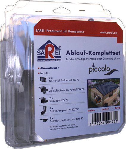 SAREI Ablaufset, PICCOLO - grau