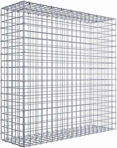 Gabiona Gabione, silbergrau, Maschenweite 5 cm x 5 cm, C-Ring - silberfarben