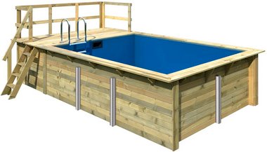 KARIBU Pool, beige, 12700 l