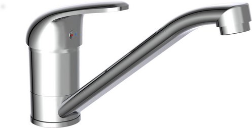 SCHÜTTE Spültischarmatur »Falcon«, Messing, glänzend, ½" - silberfarben