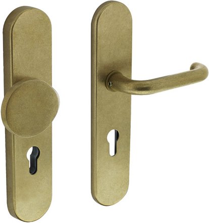 Intersteel Schutzbeschlag, PZ 72 mm oval Griff/Drücker