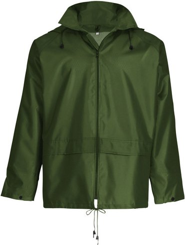 Thumbnail - safety and more Regenjacke »Basic«, olivgrün, Polyester, Gr. S - gruen