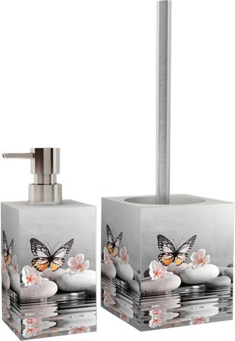 Sanilo Seifenspender »Vanesa«, 165 mm - 70 mm, Grau, Rechteckig