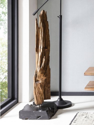 SIT Treibholzskulptur, teakholz, Höhe: 100 cm - beige