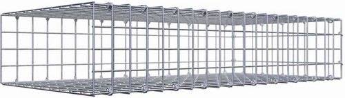 Gabiona Gabione, silbergrau, Maschenweite 5 cm x 5 cm, C-Ring - silberfarben