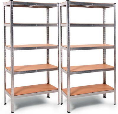 Ondis24 Schwerlastregal »Thomas«, BxHxT: 90 x 180 x 40 cm, max. Belastung: 875 kg - silberfarben