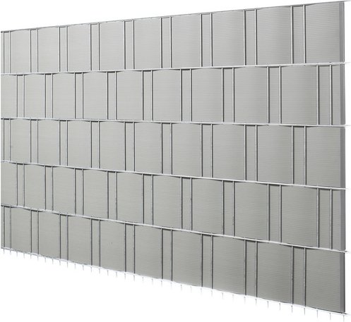 FLORAWORLD Sichtschutzstreifen »comfort«, PVC, LxH: 201,5 x 19 cm - grau