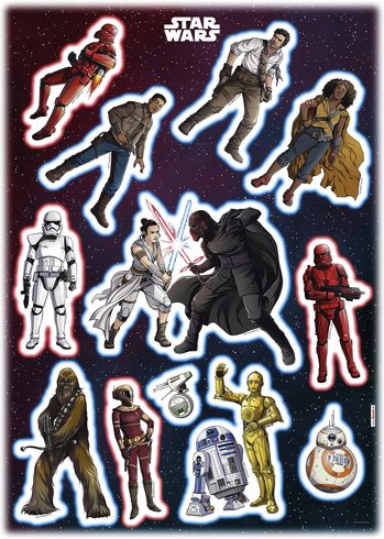 Thumbnail - KOMAR Dekosticker »Star Wars Heroes Villains«, BxH: 50 x 70 cm - bunt