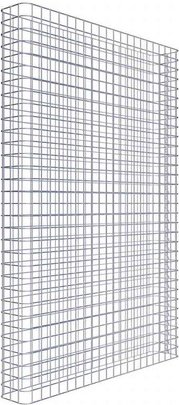 Thumbnail - Gabiona Gabionenzaun, silbergrau, Maschenweite 5 cm x 5 cm - silberfarben