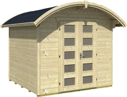 SKANHOLZ Gartenhaus »Delft«, Holz, BxHxT: 290 x 252 x 250 cm (Außenmaße inkl. Dachüberstand) - beige