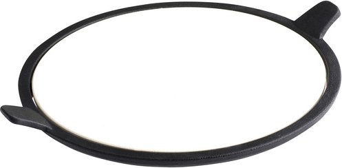 Mr. GARDENER Pizzastein, Cordierit, Breite: 37,5 cm - silberfarben