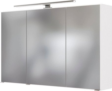 HELD MÖBEL Spiegelschrank »Garda«, Höhe: 64 cm, Tiefe: 20 cm, weiß - weiss