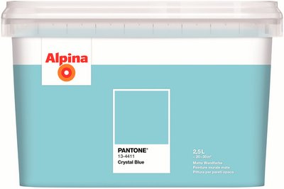 ALPINA Wandfarbe »PANTONE«, Crystal Blue, matt, 2,5 l - blau