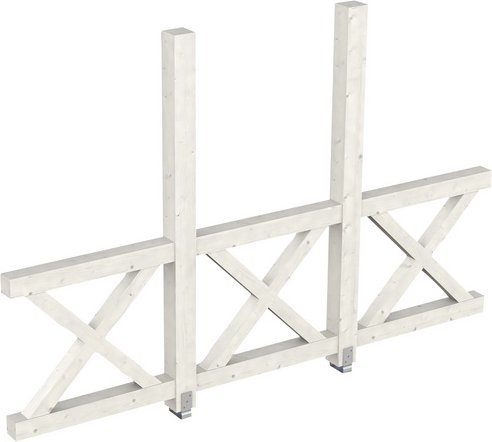 SKANHOLZ Seitenwand, B x H: 78,5 x 210 cm, Holz, Farbe: weiß