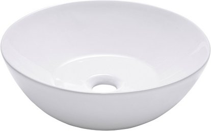 SCHÖNER WOHNEN KOLLEKTION Aufsatzwaschbecken »Beco«, BxHxT: 38 x 12 x 38 cm, Keramik, weiß - weiss