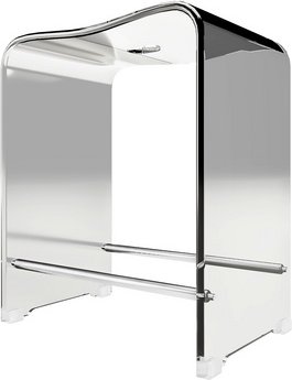 SCHULTE Duschsitz, BxHxT: 39 x 47 x 27 cm - transparent