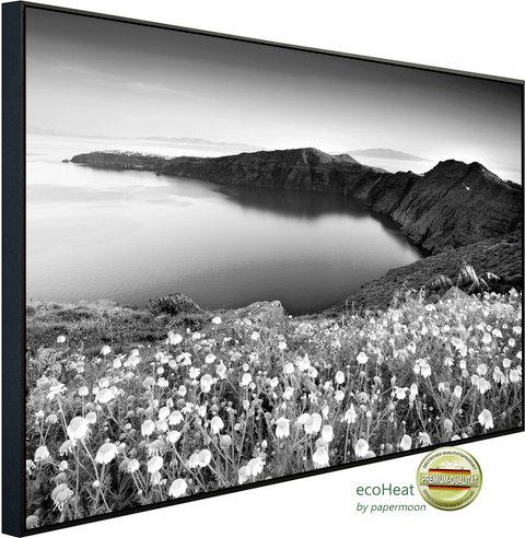 Thumbnail - papermoon Infrarotheizung »EcoHeat - Landschaft schwarz + weiss«, Matt-Effekt - bunt