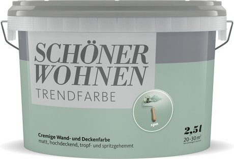 SCHÖNER WOHNEN FARBE Dispersionsfarbe »Trendfarbe«, Spa, matt - gruen