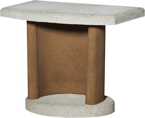 BUSCHBECK Beistelltisch »Georgia«, BxHxT: 70 x 57 x 41 cm, Beton - orange