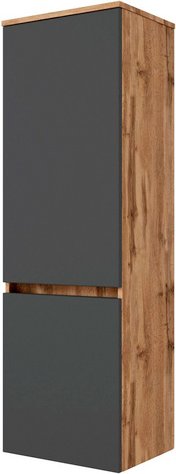 HELD MÖBEL Midischrank »Lucca«, BxHxT: 40 x 130 x 35 cm - grau