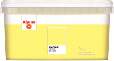 ALPINA Wandfarbe »PANTONE«, Limelight, matt, 1 l - gelb