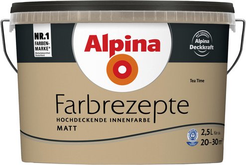 ALPINA Innenfarbe »Farbrezepte«, Tea Time, matt - bunt
