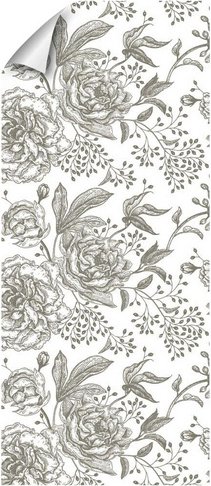 mySPOTTI Vliestapete »Fecility«, Blumenmuster, weiß/beige, matt - weiss