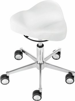 Mayer Sitzmöbel Multifunktionshocker »1299«, Breite: 48 cm, höhenverstellbar, Kunstleder, weiß - weiss