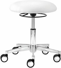 Mayer Sitzmöbel Multifunktionshocker »1290«, Breite: 48 cm, höhenverstellbar, Kunstleder, weiß - weiss