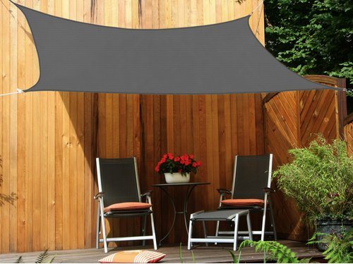 Thumbnail - FLORACORD Vierecksonnensegel, 250 x 300 cm - grau