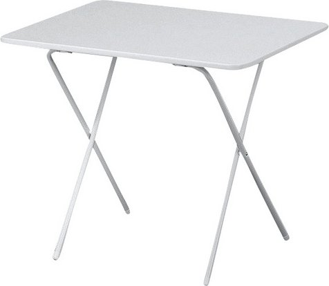 MFG FREIZEITMÖBEL Gartentisch, mit Alcotop-Tischplatte, BxTxH: 80 x 60 x 64 cm - weiss