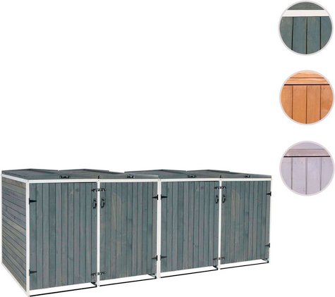 MVG Mülltonnenverkleidung »MVG-H74«, XL 4er/8er, BxHxT: 316 x 126 x 98 cm, erweiterbar