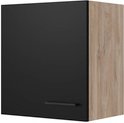 Flex-Well Hängeschrank »Capri«, BxHxT: 50 x 54,8 x 32 cm, Front mit Antifingerprint-Effekt - schwarz