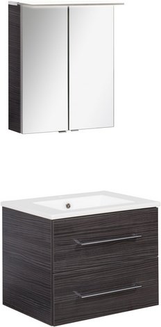 FACKELMANN Waschplatz-Set »B.PERFEKT«, 60cm SPS Dark Oak - braun