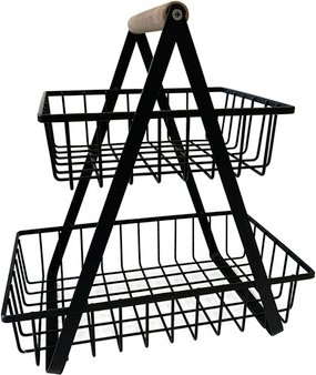 ADOB Obstkorb, BxH: 17 x 40 cm, Metall - schwarz