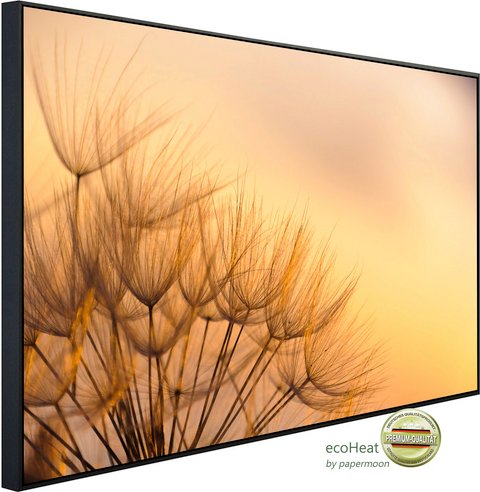 papermoon Infrarotheizung »EcoHeat - Löwenzahn Sonnenuntergang«, Matt-Effekt - bunt
