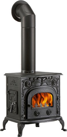 GLOBEFIRE Gussofen »Eros«, schwarz, Gusseisen, 6 kW