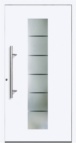 KNOCK Flügelüberdeckende Kunstoff-Haustür »LOS ANGELES«, weiß - weiss