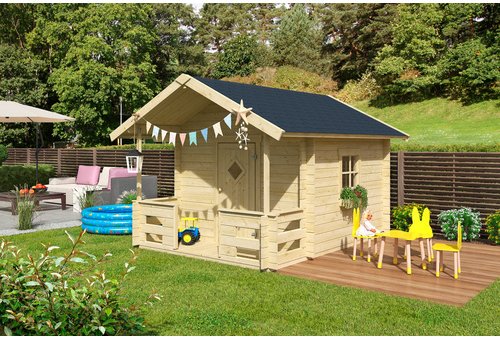 LASITA MAJA Kinderspielhaus »Lido«, BxHxT: 269 x 211 x 330 cm, naturbelassen - braun