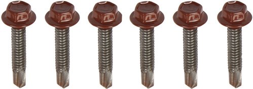 FLORAWORLD Schraubenset, rostfarben, Stahl, 6 Stück - braun