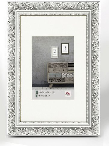 Walther Design Bilderrahmen »BAROCK«, BxL: 46,8 x 56,7 cm, weiß, Holz - weiss