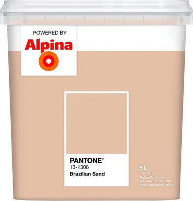 ALPINA Wandfarbe »PANTONE«, Brazilian Sand, matt, 5 l - beige