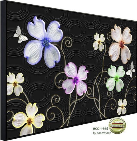 Thumbnail - papermoon Infrarotheizung »EcoHeat - Muster mit Blumen«, Matt-Effekt - bunt