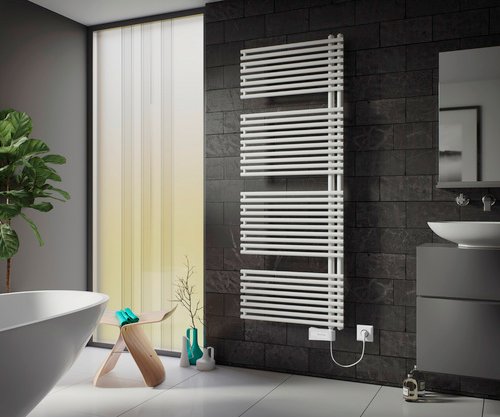 Thumbnail - XIMAX Handtuchwärmer »Helene«, Anschluss: elektrisch, Typ 6 - weiss