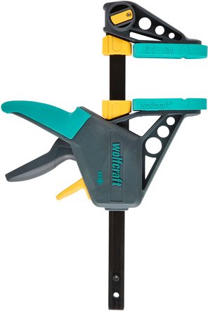 WOLFCRAFT Zwinge, Länge: 15 cm, Kunststoff - schwarz