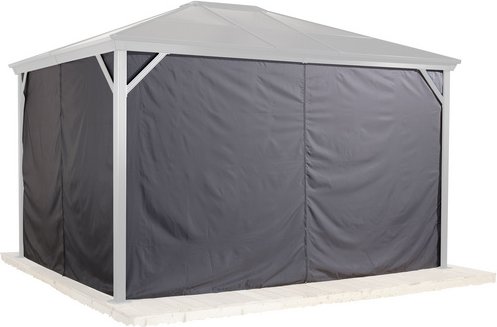 SOJAG Seitenteile »Verona«, Breite: 423 cm, Polyester, dunkelgrau