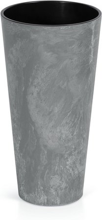 PROSPERPLAST Blumentopf »Tubus Slim«, ⌀xH: 400 x 762 mm, witterungsbeständig - grau