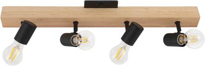 EGLO Spot »TOWNSHEND 3«, holz, stahl - schwarz