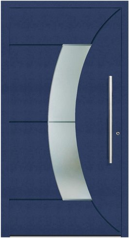 KNOCK Aluminium-Haustür »Terra Nova«, stahlblau