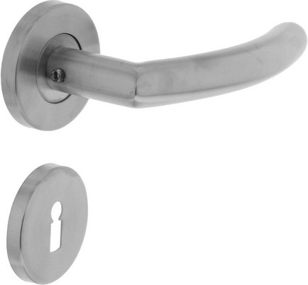 Intersteel Türdrücker »halbrund«, D.55x8mm BB-Rosetten